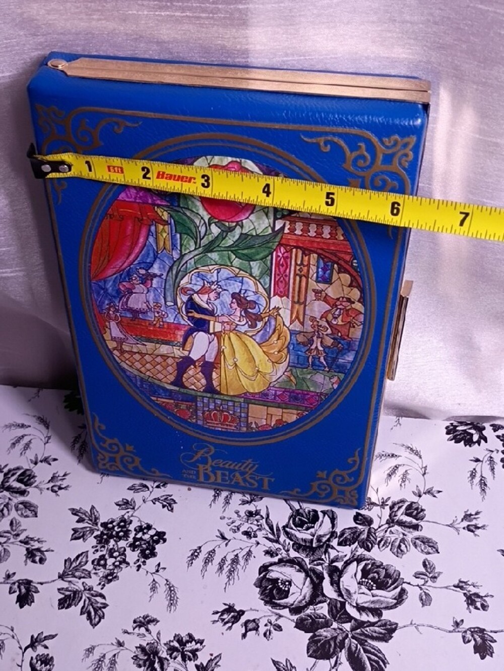 Disney Blue Beauty and the Beast Stained-Glass Crossbody Bag - Picture 9 of 10